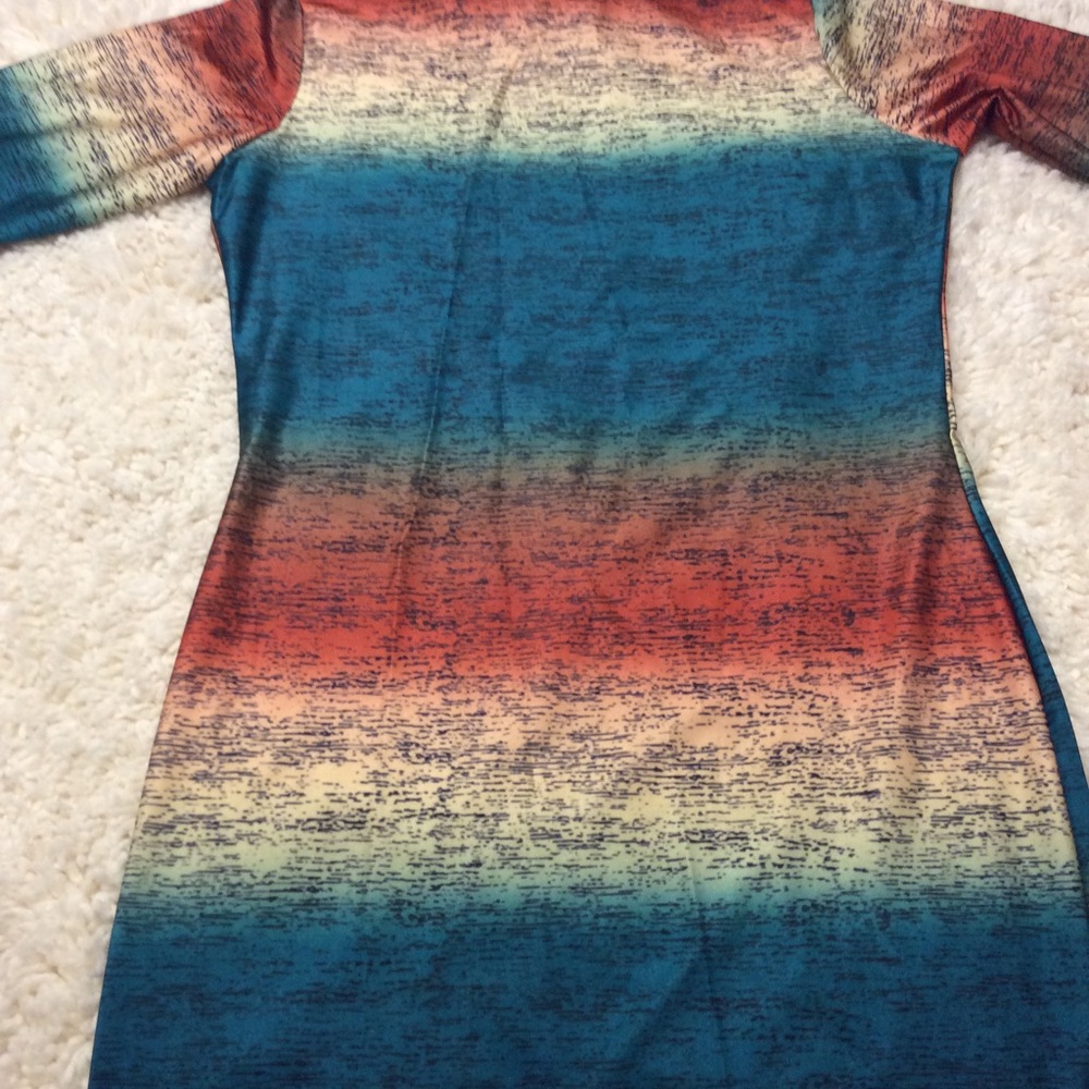 π¦π¦ Striped Long Sleeve Collar Maxi Dress Size XL - Picture 4 of 6